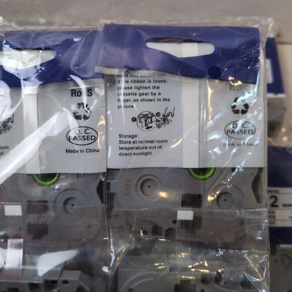 Lot Of 14 TZc-231 Label Tape Cassette Laminated 12mm, NEW Sealed - Picture 5 of 5